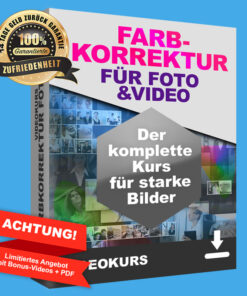 Produktfoto zum Lernkurs: FARBKORREKTUR FÜR FOTO UND VIDEO