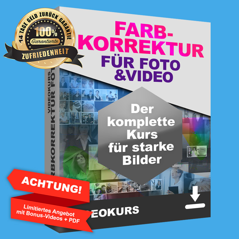 Produktfoto zum Lernkurs: FARBKORREKTUR FÜR FOTO UND VIDEO